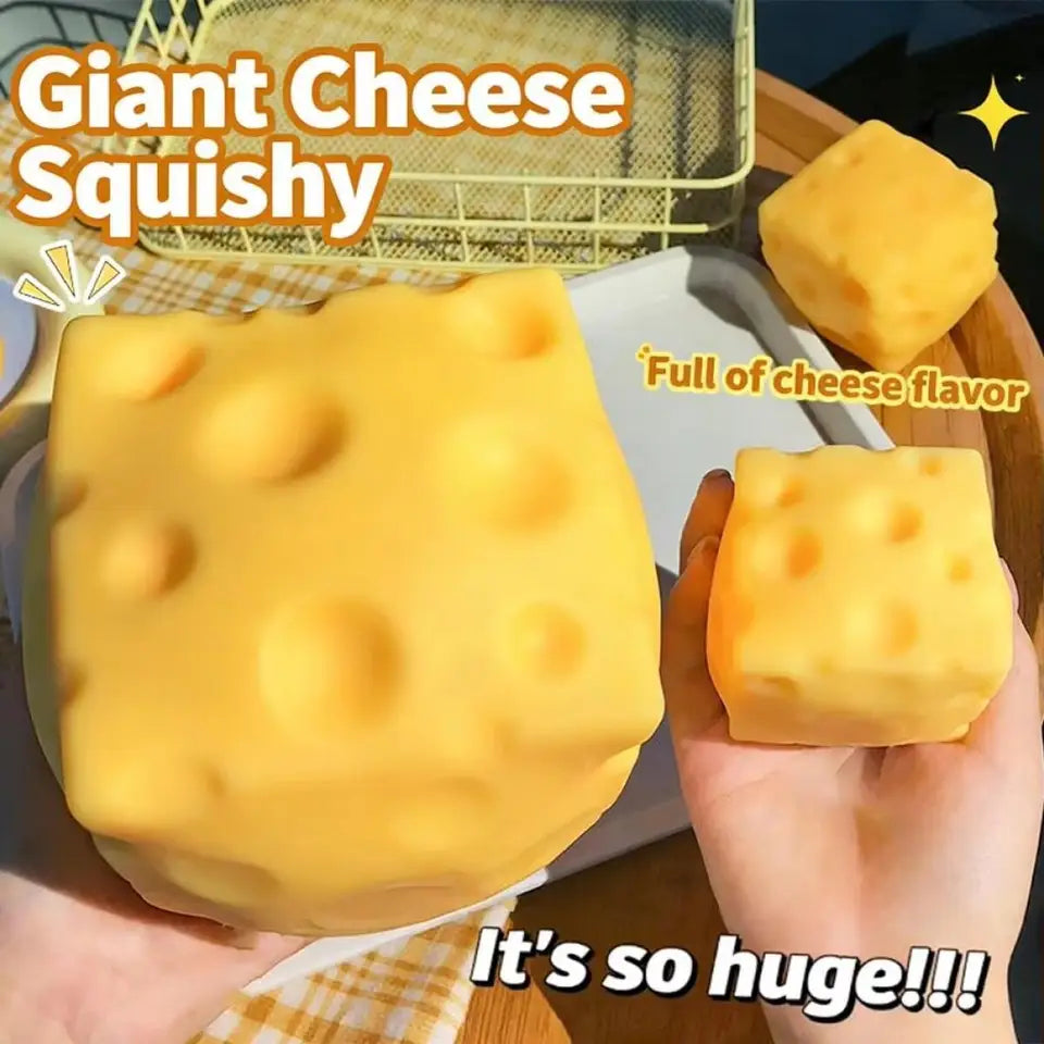 Giant Cheese Squeeze Toy
