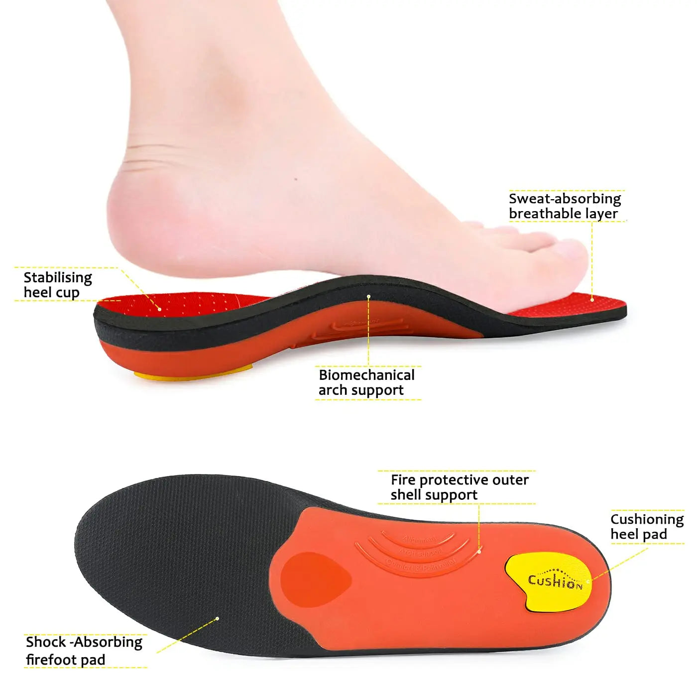 Plantar Orthopedic Sport Insoles