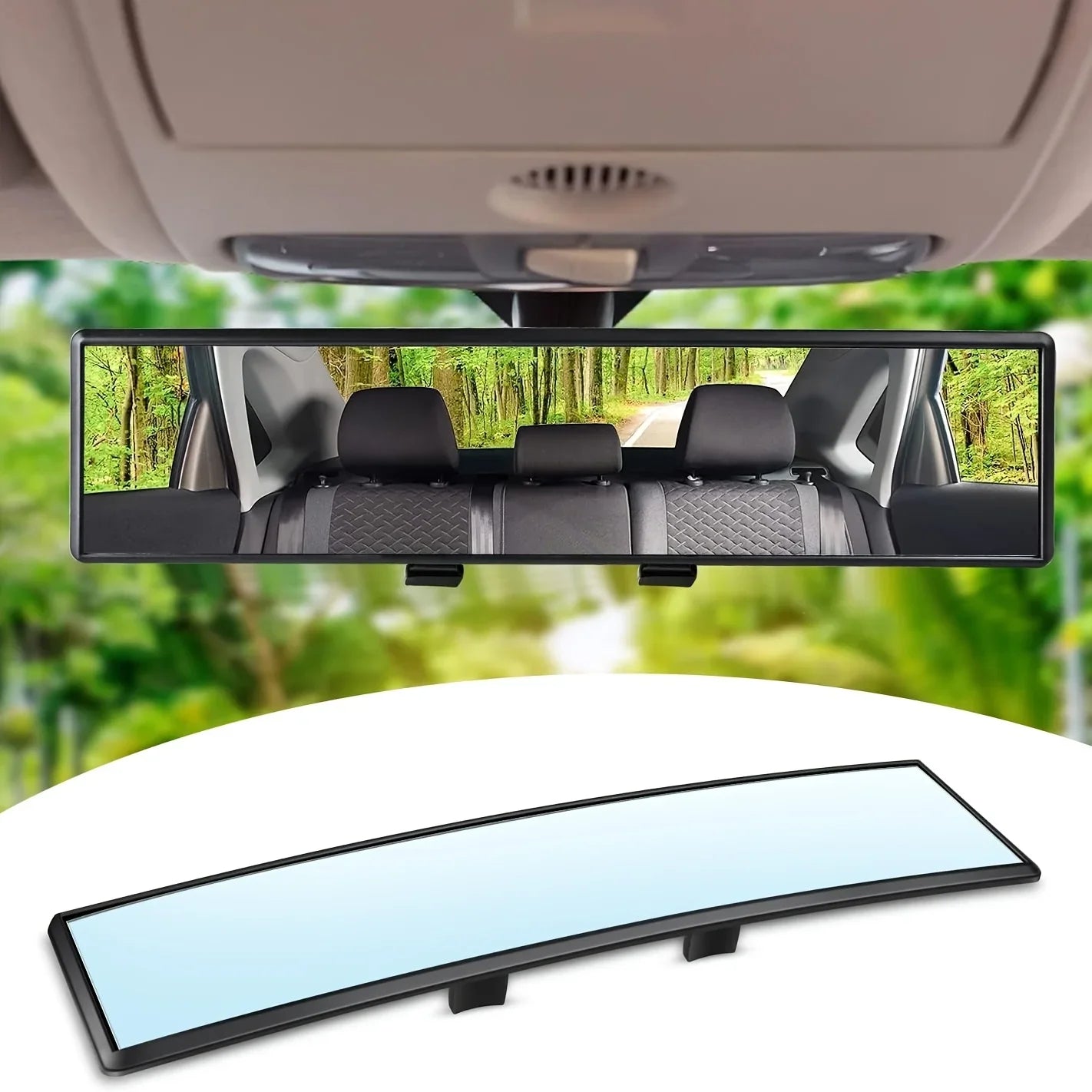 Anti-Glare Wide Rearview Mirror
