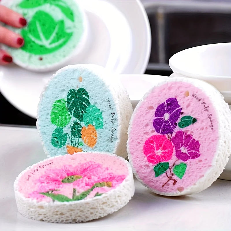 Round Dishwashing Sponges
