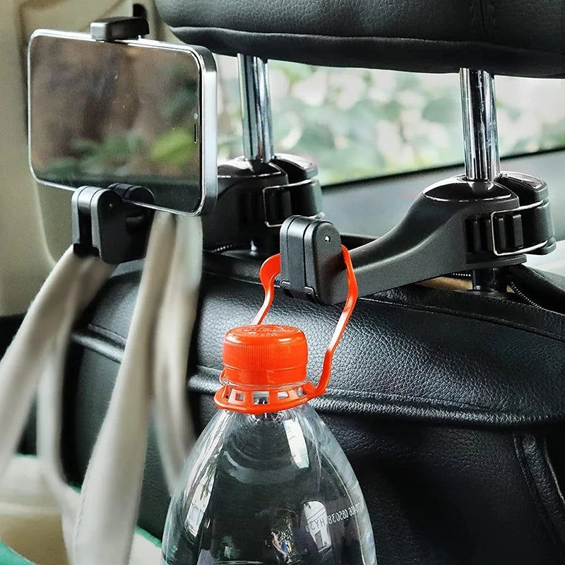 2-In-1 Car Headrest Hook