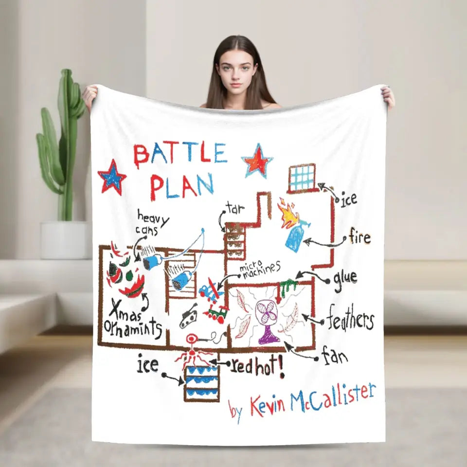 Home Alone Battle Plan Blanket