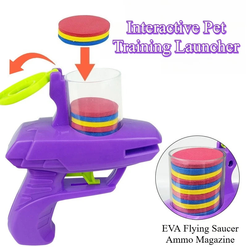 Foam Disc Launcher Pets Toy