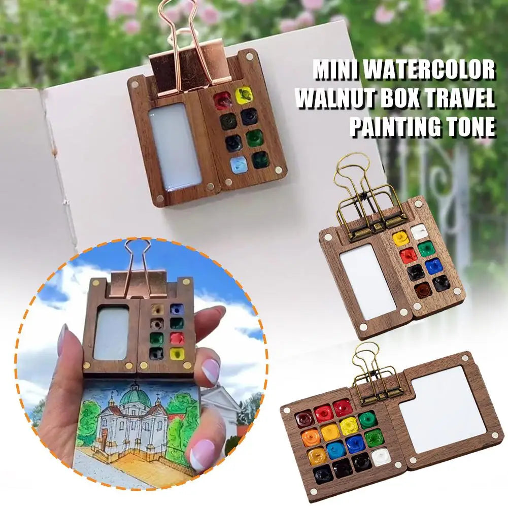 Mini Travel Paint Palette Set