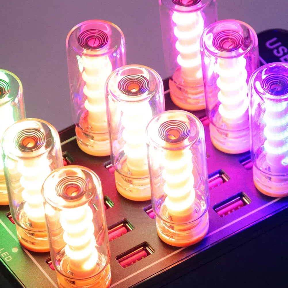 Car USB LED Spiral Dimming Bulb