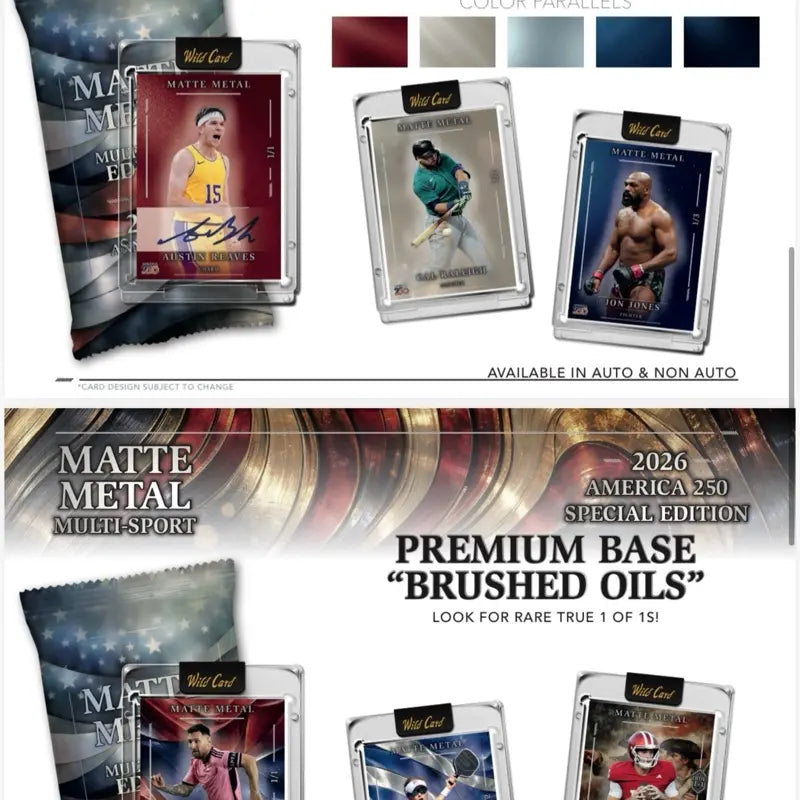 Wild Card Matte Metal America 250 Multi-Sport 2026