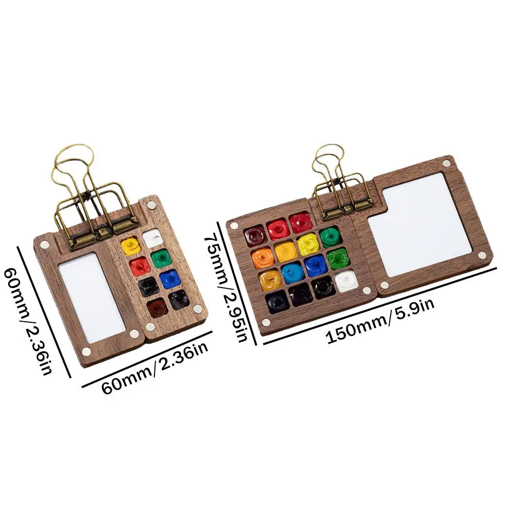 Mini Travel Paint Palette Set