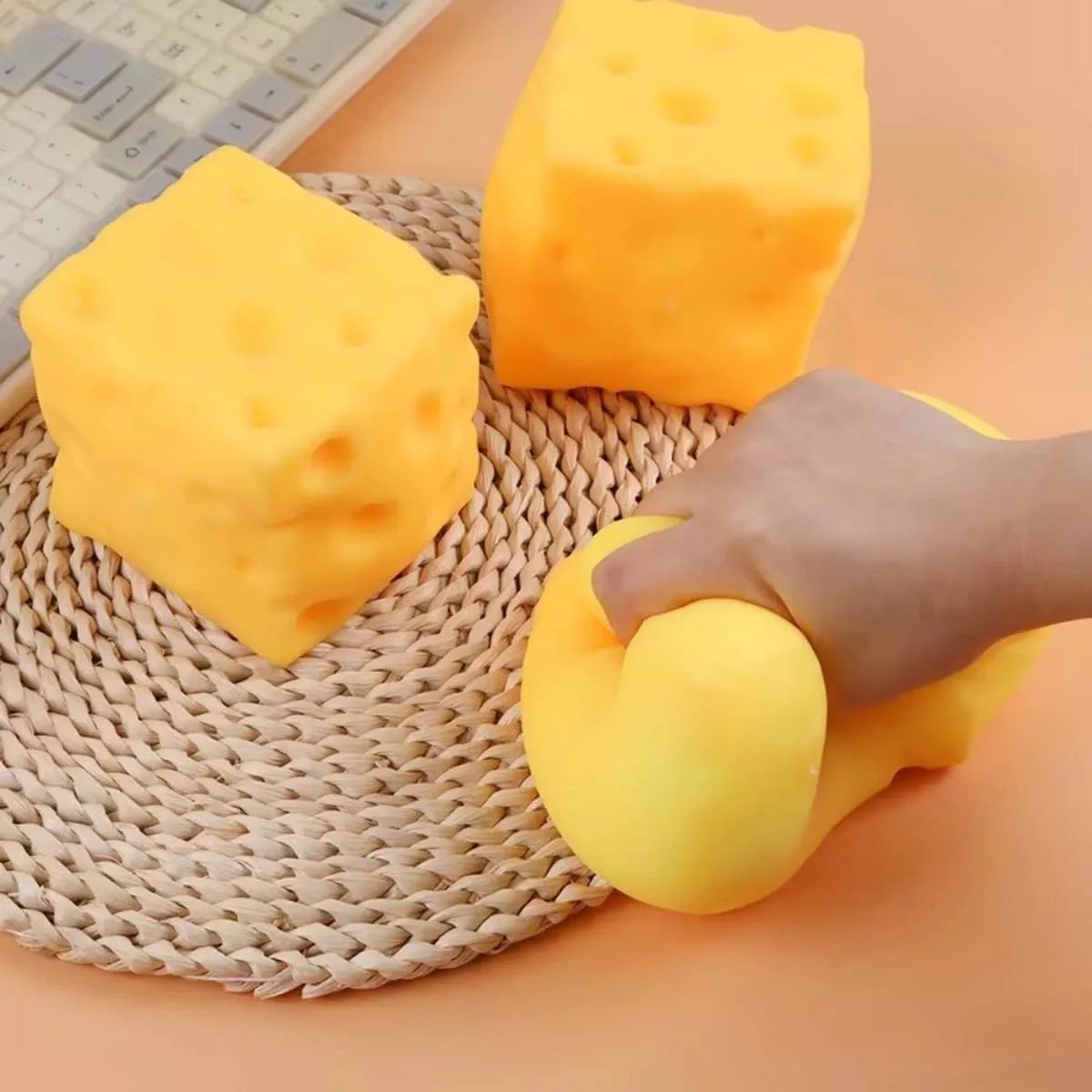 Giant Cheese Squeeze Toy