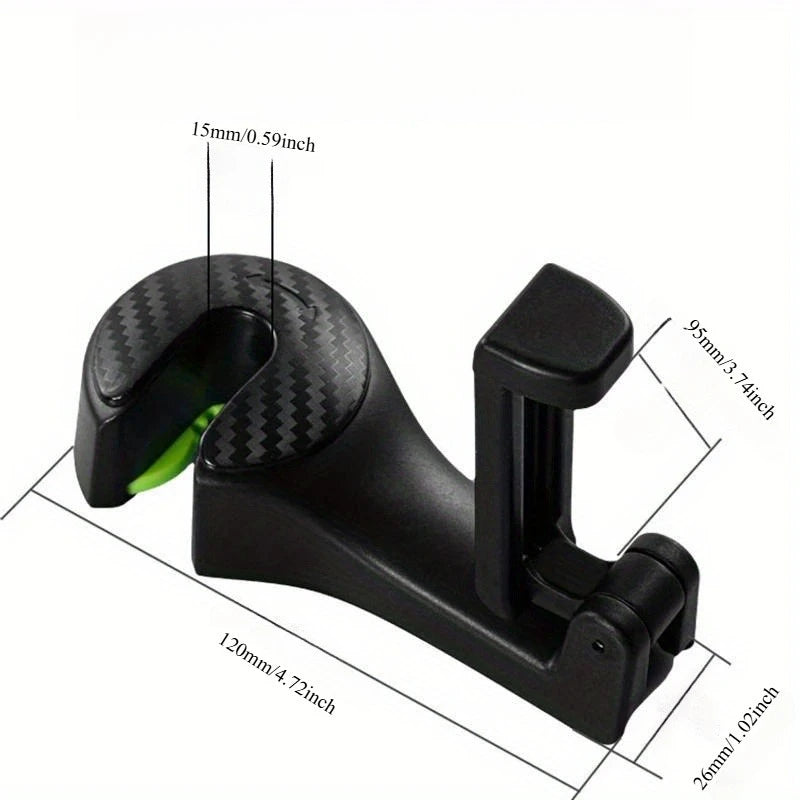 2-In-1 Car Headrest Hook