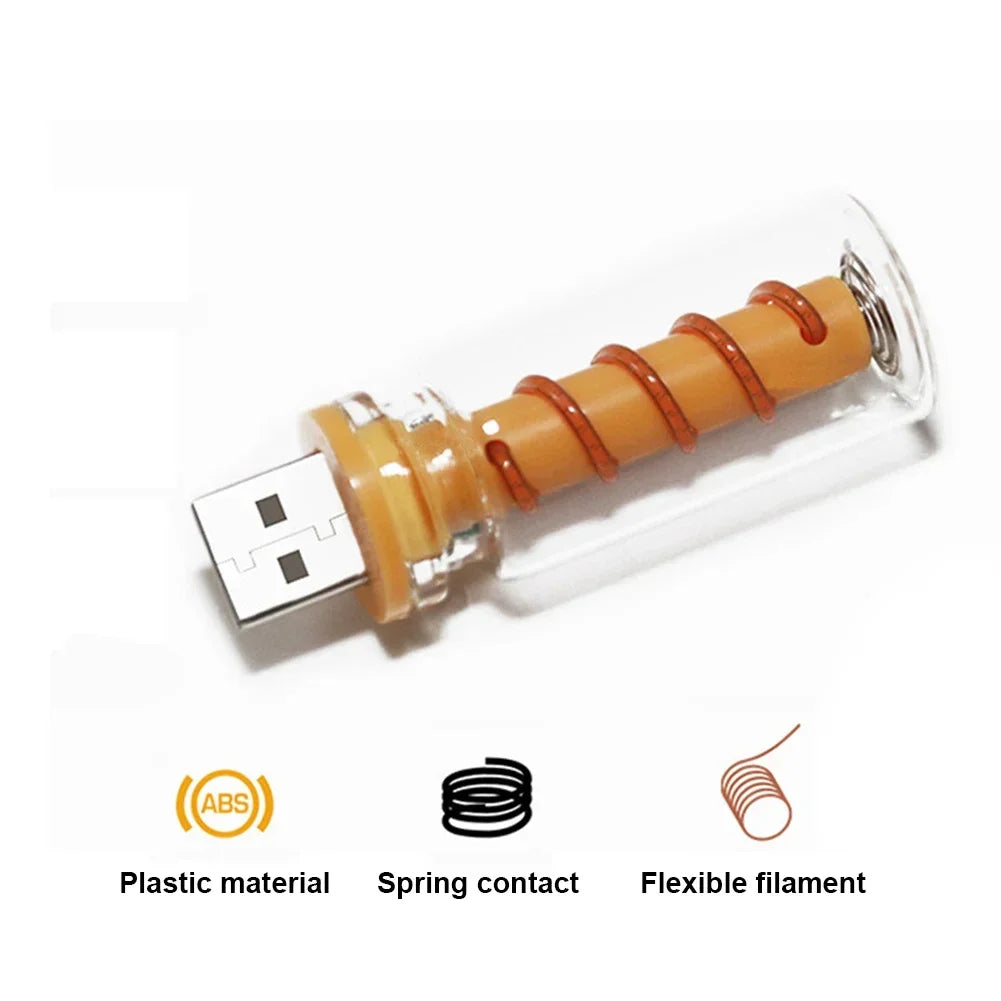 Car USB LED Spiral Dimming Bulb