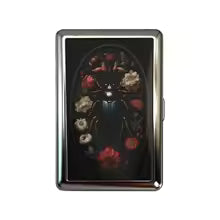 Vintage-Style Vintage Card Case Versatile Design Metal Material Metal Case Easy Snap Multi-function Card Holder