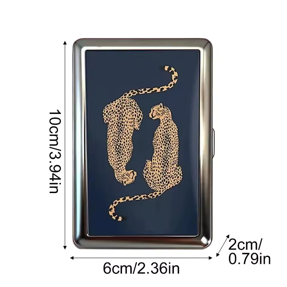 Vintage-Style Vintage Card Case Versatile Design Metal Material Metal Case Easy Snap Multi-function Card Holder