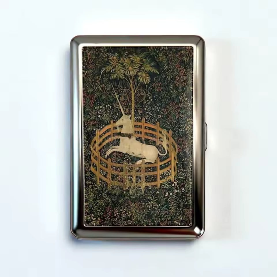 Vintage-Style Vintage Card Case Versatile Design Metal Material Metal Case Easy Snap Multi-function Card Holder