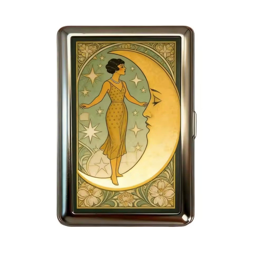 Vintage-Style Vintage Card Case Versatile Design Metal Material Metal Case Easy Snap Multi-function Card Holder