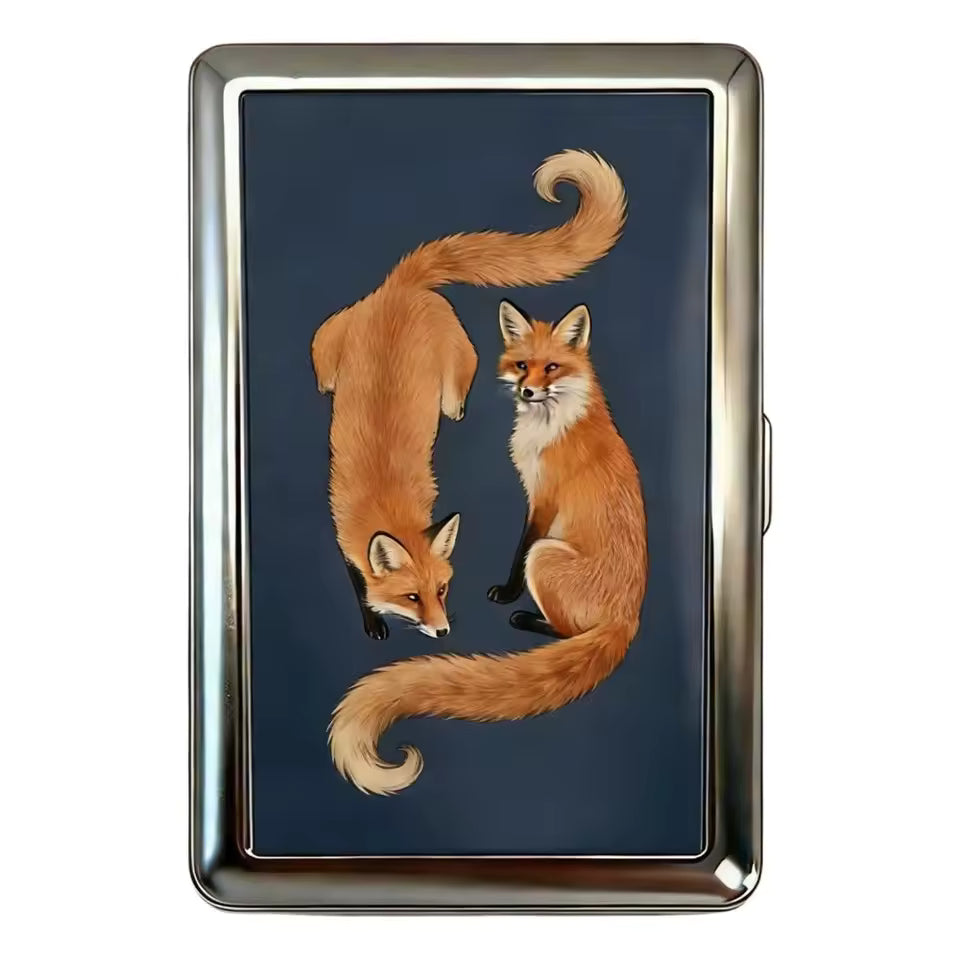 Vintage-Style Vintage Card Case Versatile Design Metal Material Metal Case Easy Snap Multi-function Card Holder