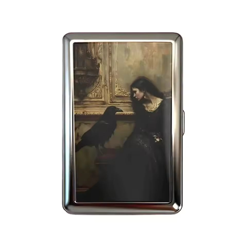 Vintage-Style Vintage Card Case Versatile Design Metal Material Metal Case Easy Snap Multi-function Card Holder