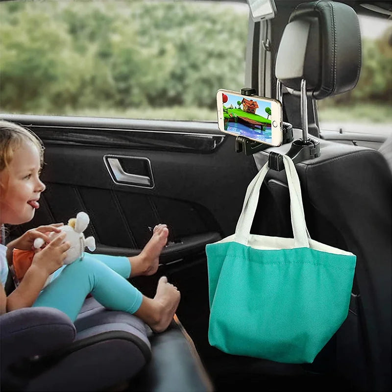 2-In-1 Car Headrest Hook