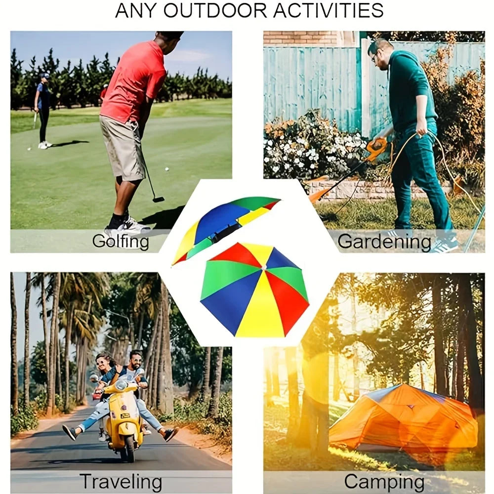 Waterproof Foldable Head Umbrella