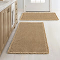 Waffle Design Bathroom Rugs