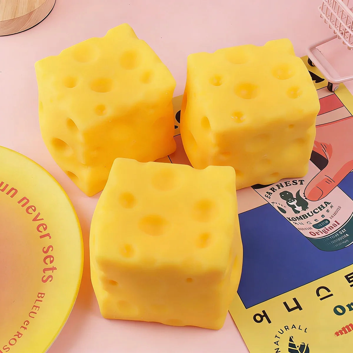 Giant Cheese Squeeze Toy
