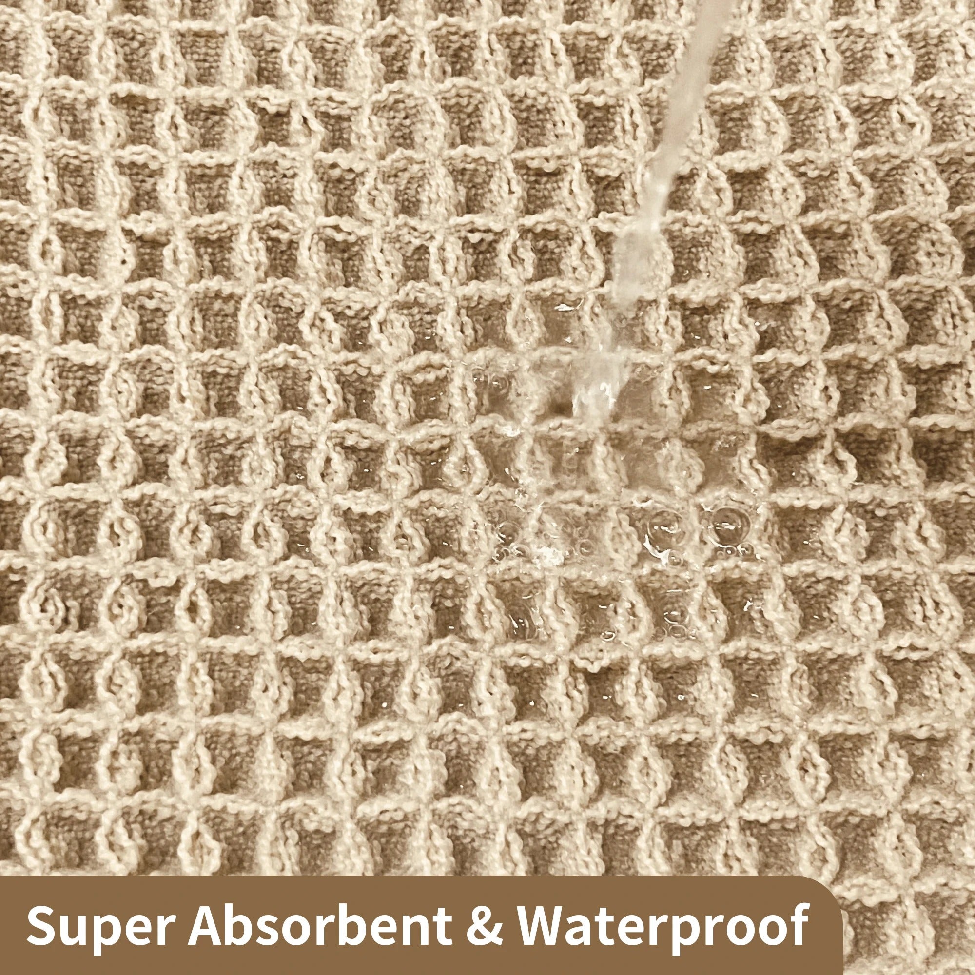 Waffle Design Bathroom Rugs
