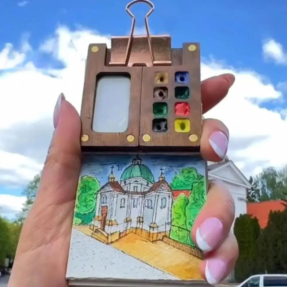 Mini Travel Paint Palette Set