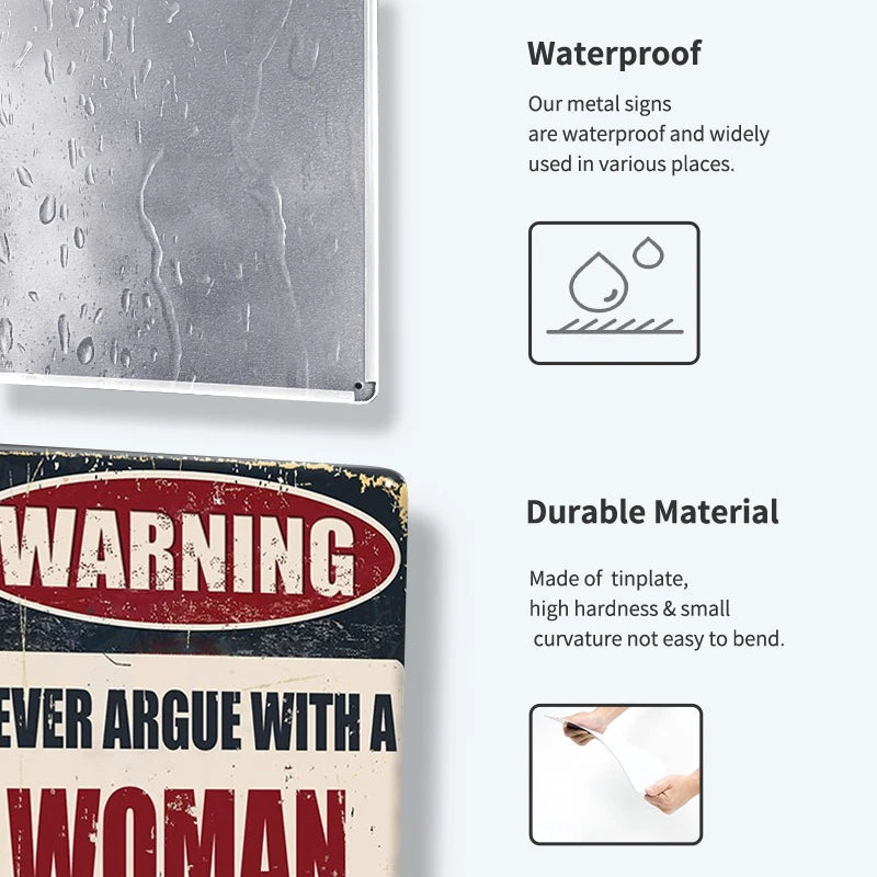 Tin Sign Funny Quotes